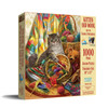 SUNSOUT INC - Kitten and Wool - 1000 pc Jigsaw Puzzle by Artist: Nadia Strelkina - Finished Size 20" x 27" - MPN# 39212