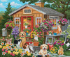 SUNSOUT INC - Visiting the Potting Shed - 1000 pc Jigsaw Puzzle by Artist: William Vanderdasson - Finished Size 23" x 28" - MPN# 30452