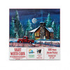 SUNSOUT INC - Night Watch Cabin - 500 pc Jigsaw Puzzle by Artist: Bigelow Illustrations - Finished Size 18" x 24" Christmas - MPN# 32735