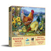 SUNSOUT INC - Rooster Walk - 500 pc Jigsaw Puzzle by Artist: Oleg Gavrilov - Finished Size 18" x 24" - MPN# 61918