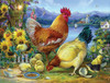 SUNSOUT INC - Rooster Walk - 500 pc Jigsaw Puzzle by Artist: Oleg Gavrilov - Finished Size 18" x 24" - MPN# 61918