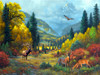 SUNSOUT INC - Autumn Calls - 1000 pc Jigsaw Puzzle by Artist: Mark keathley - Finished Size 20" x 27" - MPN# 53140