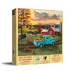 SUNSOUT INC - Fall Sunset at the Barn - 500 pc Jigsaw Puzzle by Artist: Nick Kratz - Finished Size 15.5" x 18" - MPN# 48226