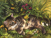 SUNSOUT INC - Garden Kitten Play - 1000 pc Jigsaw Puzzle by Artist: Nadia Strelkina - Finished Size 20" x 27" - MPN# 39208