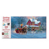 SUNSOUT INC - Dashing through the snow pc - 300 pc Jigsaw Puzzle by Artist: Mark Keathley - Finished Size 16" x 26" Christmas - MPN# 53018