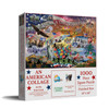 SUNSOUT INC - An American Collage - 1000 pc Jigsaw Puzzle by Artist: Evie Cook - Finished Size 19" x 30" Fourth of July - MPN# 51720