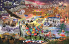 SUNSOUT INC - An American Collage - 1000 pc Jigsaw Puzzle by Artist: Evie Cook - Finished Size 19" x 30" Fourth of July - MPN# 51720