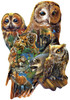 SUNSOUT INC - Forest Owls - 1000 pc Special Shape Jigsaw Puzzle by Artist: Rebecca Latham - Finished Size 27" x 39" - MPN# 97055