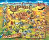 SUNSOUT INC - Arizona Map - 1000 pc Jigsaw Puzzle by Artist: Maria Rabinky - Finished Size 23" x 28" - MPN# 20525