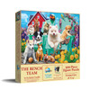 SUNSOUT INC - The Bench Team - 500 pc Jigsaw Puzzle by Artist: Rafael Trujillo - Finished Size 18" x 24" - MPN# 42258