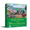 SUNSOUT INC - Holiday Weekend - 550 pc Jigsaw Puzzle by Artist: Ken Zylla - Finished Size 15" x 24" - MPN# 39991