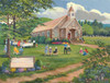 SUNSOUT INC - Sunday Dinner on the Grounds - 300 pc Jigsaw Puzzle by Artist: Peggy Myrick Knight - Finished Size 18" x 24" - MPN# 22146