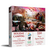 SUNSOUT INC - Holiday Camping - 550 pc Jigsaw Puzzle by Artist: Celebrate Life Gallery - Finished Size 15" x 24" Christmas - MPN# 30150
