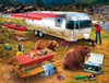 SUNSOUT INC - Camping Bandits - 300 pc Jigsaw Puzzle by Artist: Chris Dobrowolski - Finished Size 18" x 24" - MPN# 46030