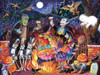 SUNSOUT INC - Monster Party Time - 1000 pc Jigsaw Puzzle by Artist: Bill Bell - Finished Size 20" x 27" Halloween - MPN# 21831 SUNSOUT INC - Monster Party Time - 1000 pc Jigsaw Puzzle by Artist: Bill Bell - Finished Size 20" x 27" Halloween - MPN# 21831
