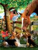 SUNSOUT INC - Can We Be Friends - 300 pc Jigsaw Puzzle by Artist: Tom Wood - Finished Size 18" x 24" Animals - MPN# 23023