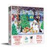 SUNSOUT INC - Christmas Street - 1000 pc Jigsaw Puzzle by Artist: Makiko - Finished Size 20" x 27" Christmas - MPN# 35333