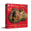 SUNSOUT INC - African Pots - 1000 pc Special Shape Jigsaw Puzzle by Artist: Roberta Wesley - Finished Size 38" x 25" - MPN# 95622 SUNSOUT INC - African Pots - 1000 pc Special Shape Jigsaw Puzzle by Artist: Roberta Wesley - Finished Size 38" x 25" - MPN# 95622