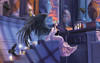 SUNSOUT INC - Onyx Angel - 550 pc Jigsaw Puzzle by Artist: Nene Thomas - Finished Size 15" x 24" Fantasy - MPN# 67812