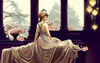 SUNSOUT INC - Princess with Pink Roses - 550 pc Jigsaw Puzzle by Artist: Nene Thomas - Finished Size 15" x 24" Fantasy - MPN# 67818