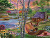 SUNSOUT INC - Lazy Afternoon - 1000 pc Jigsaw Puzzle by Artist: Bigelow Illustrations - Finished Size 20" x 27" Nature - MPN# 31970