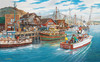 SUNSOUT INC - Pier 3 - 300 pc Jigsaw Puzzle by Artist: Ken Zylla - Finished Size 16" x 26" Boat - MPN# 37710