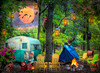 SUNSOUT INC - Summertime Camping - 500 pc Large Pieces Jigsaw Puzzle by Artist: Celebrate Life Gallery - Finished Size 19.25" x 26.625" - MPN# 30152