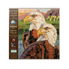 SUNSOUT INC - Stained Glass Eagles - 1000 pc Jigsaw Puzzle by Artist: Cynthie Fisher - Finished Size 26" x 26" - MPN# 70722