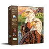 SUNSOUT INC - Stained Glass Eagles - 1000 pc Jigsaw Puzzle by Artist: Cynthie Fisher - Finished Size 26" x 26" - MPN# 70722