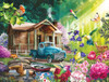 SUNSOUT INC - Fantasy Cabin - 500 pc Jigsaw Puzzle by Artist: Tom Wood - Finished Size 18" x 24" - MPN# 29729