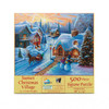 SUNSOUT INC - Sunset Christmas Village - 500 pc Jigsaw Puzzle by Artist: Geno Peoples - Finished Size 18" x 24" - MPN# 51375