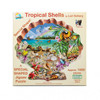 SUNSOUT INC - Tropical Shells - 800 pc Special Shape Jigsaw Puzzle by Artist: Lori Schory - Finished Size 27.25" x 27.125" - MPN# 95012