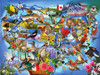 SUNSOUT INC - State Birds of the U.S. - 1000 pc Jigsaw Puzzle by Artist: Chris Vest - Finished Size 20" x 27" - MPN# 58649