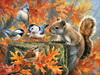 SUNSOUT INC - The Food Thief - 300 pc Jigsaw Puzzle by Artist: Abraham Hunter - Finished Size 18" x 24" - MPN# 69747