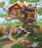 SUNSOUT INC - Girls Clubhouse - 300 pc Jigsaw Puzzle by Artist: Joseph Burgess - Finished Size 21" x 24" - MPN# 38788