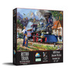 SUNSOUT INC - Retro Train - 500 pc Jigsaw Puzzle by Artist: Oleg Gavrilov - Finished Size 18" x 24" - MPN# 61940