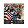 SUNSOUT INC - Stained Glass Zebras - 1000 pc Jigsaw Puzzle by Artist: Cynthie Fisher - Finished Size 23" x 28" - MPN# 70725