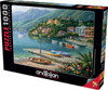 Anatolian Puzzle - Hillside Harbor Cove - 1000 pc Jigsaw Puzzle - # 1096