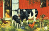 SUNSOUT INC - Down on the Farm - 100 pc Jigsaw Puzzle by Artist: Linda Picken - Finished Size 10" x 16" - MPN# 81614