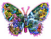 SUNSOUT INC - Butterfly Waterfall - 1000 pc Special Shape Jigsaw Puzzle by Artist: Lori Schory - Finished Size 24" x 35" - MPN# 95234