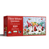 SUNSOUT INC - Three Winter Gnomes - 300 pc Christmas Jigsaw Puzzle by Artist: Jean Francois - Finished Size 18" x 24" - MPN# 61825