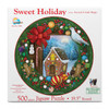 SUNSOUT INC - Sweet Holiday - 500 pc Round Jigsaw Puzzle by Artist: Art and a Little Magic - MPN# 71906