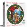 SUNSOUT INC - Sweet Holiday - 500 pc Round Jigsaw Puzzle by Artist: Art and a Little Magic - MPN# 71906
