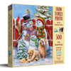 SUNSOUT INC - Snow Family Photo - 500 pc Jigsaw Puzzle by Artist: Marcello Corti - Finished Size 20" x 27" - MPN# 60673
