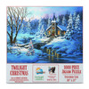 SUNSOUT INC - Twilight Christmas - 1000 pc Jigsaw Puzzle by Artist: Corbert Gauthier - Finished Size 20" x 27" - MPN# 55935
