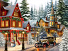 SUNSOUT INC - Christmas About Town - 1000 pc Jigsaw Puzzle by Artist: Stewart - Finished Size 20" x 27" - MPN# 61830