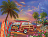 SUNSOUT INC - Surfer Sunset - 500 pc Jigsaw Puzzle by Artist: Bigelow Illustrations - MPN # 31413