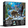 SUNSOUT INC - Wolves on a Snowy Night - 1000 pc Jigsaw Puzzle by Artist: Image World - MPN # 42943