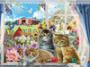 SUNSOUT INC - Kittens in the Window - 1000 pc Jigsaw Puzzle by Artist: Oleg Gavrilov - Finished Size 20" x 27" - MPN# 61913