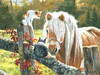 SUNSOUT INC - Just Visiting - 300 pc Jigsaw Puzzle by Artist: Persis Clayton Weirs - MPN# 51508